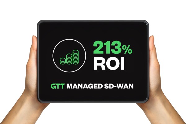 GTT Managed SD-WAN Services - 213% ROI Image