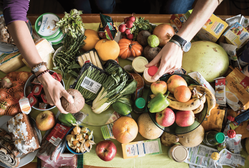 Food collected from a dumpster.